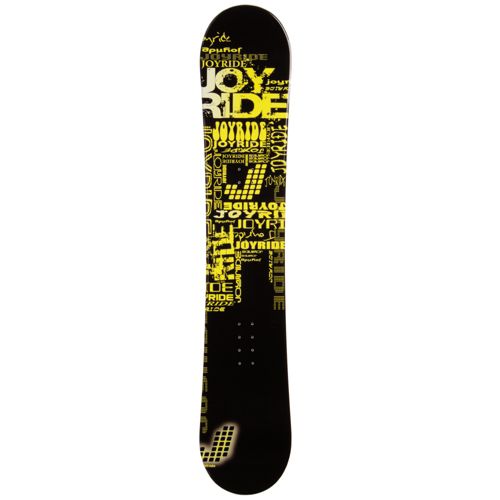 JoyRide Text Yellow Snowboard