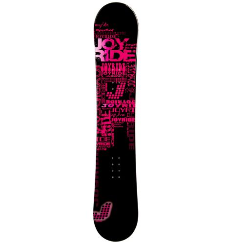 JoyRide Text Pink Rocker Girls Snowboard